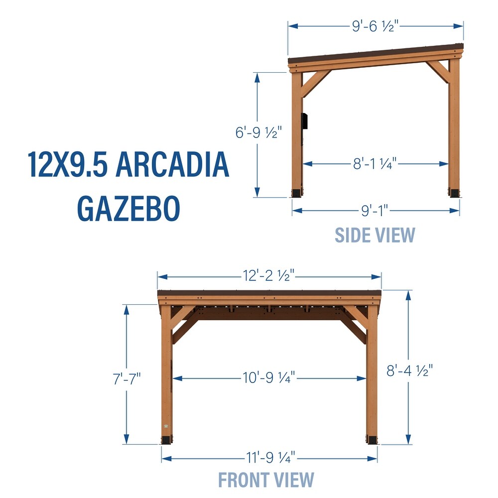 Backyard Discovery 12' x 9.5' Arcadia Gazebo