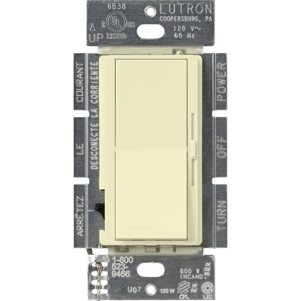 Lutron Diva LED+ Dimmer Switch for Dimmable LED and Incandescent Bulbs 250-WattSingle-Pole or 3-Way White (DVCL-253P-AL) DVCL-253P-AL