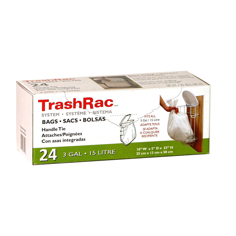 TRASHRAC BAGS 3GAL 24PK