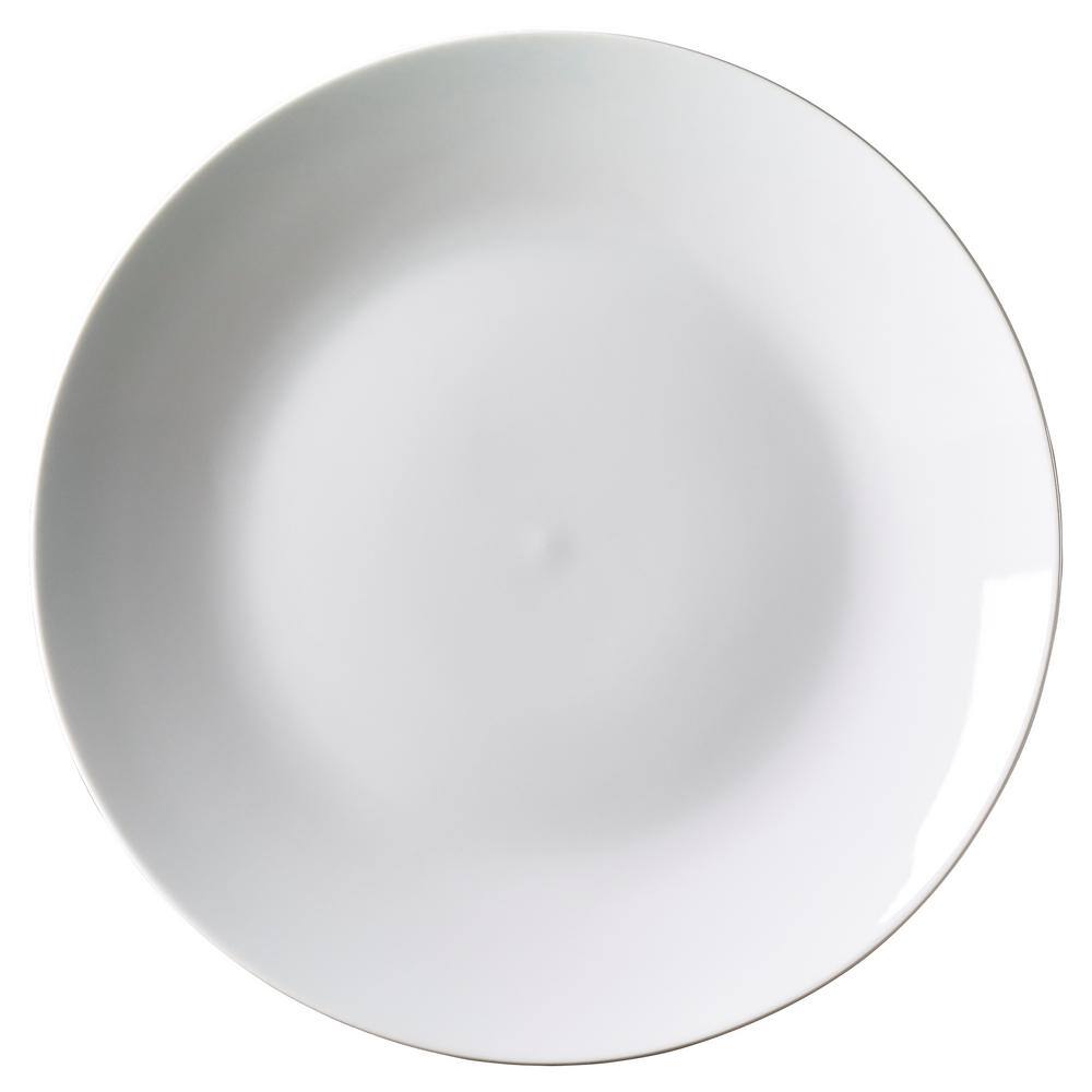 Tabletops Gallery Stoneware White Round Salad Plates (Set of 10) TTU-P7231-EC