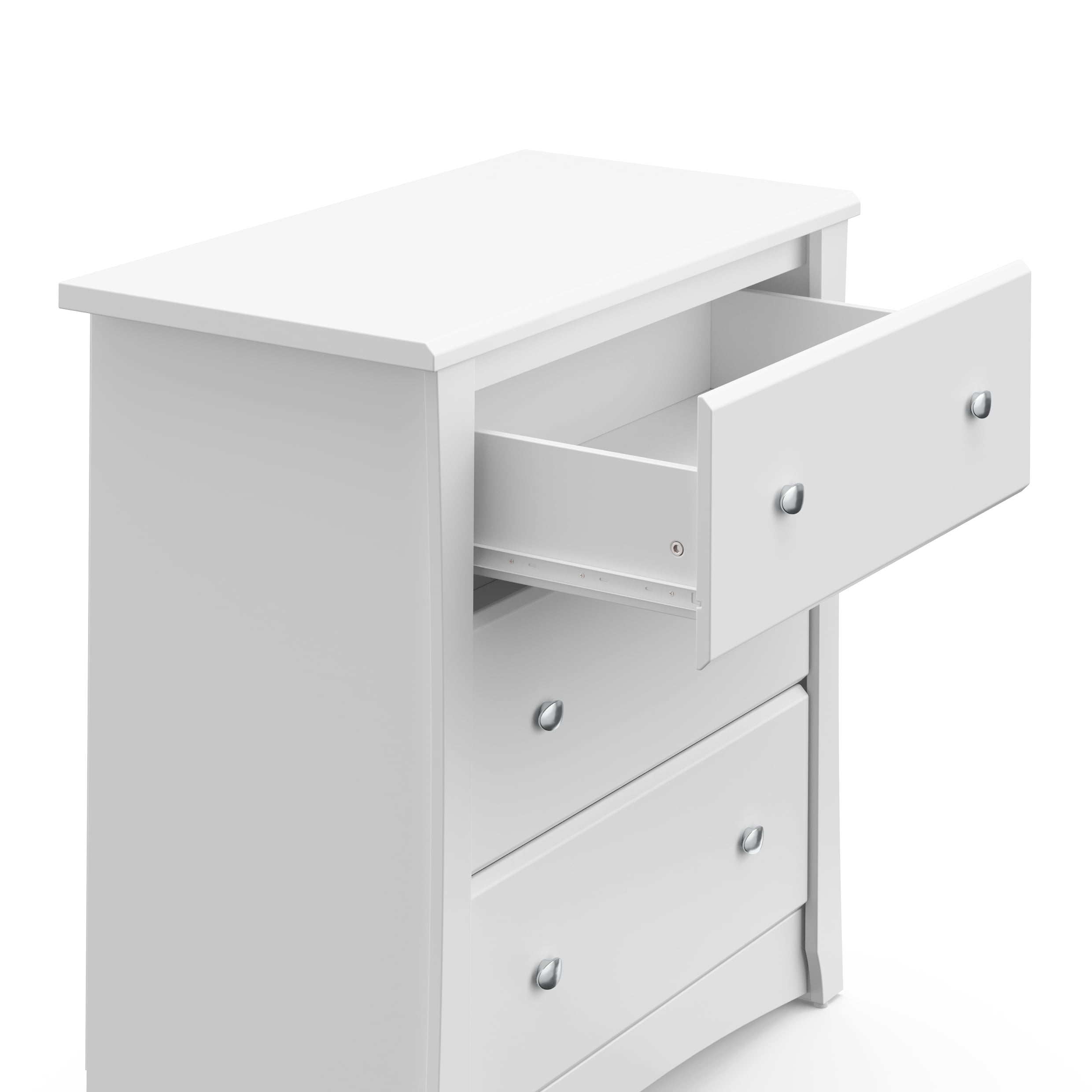 Storkcraft Crescent 3 Drawer Modern Dresser White