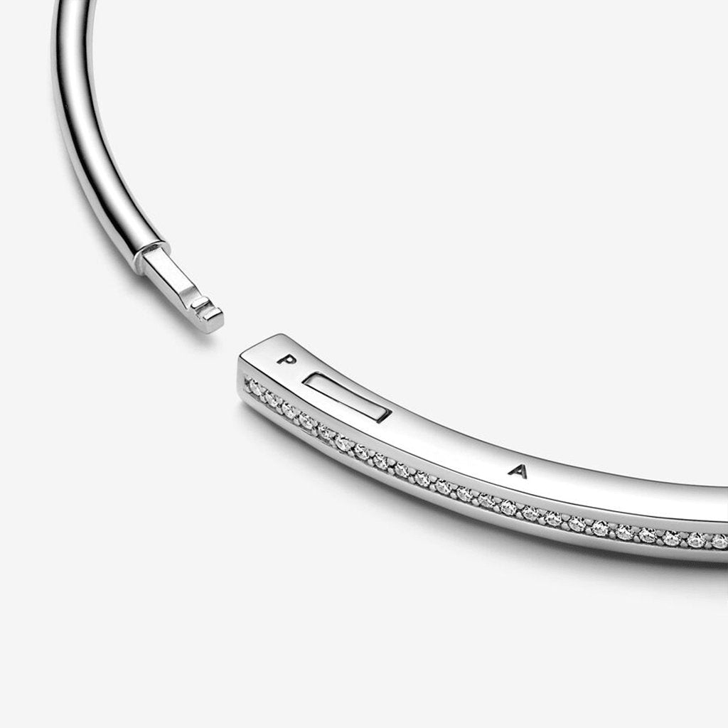 PANDORA  Pandora Signature I-D Pavé Bangle