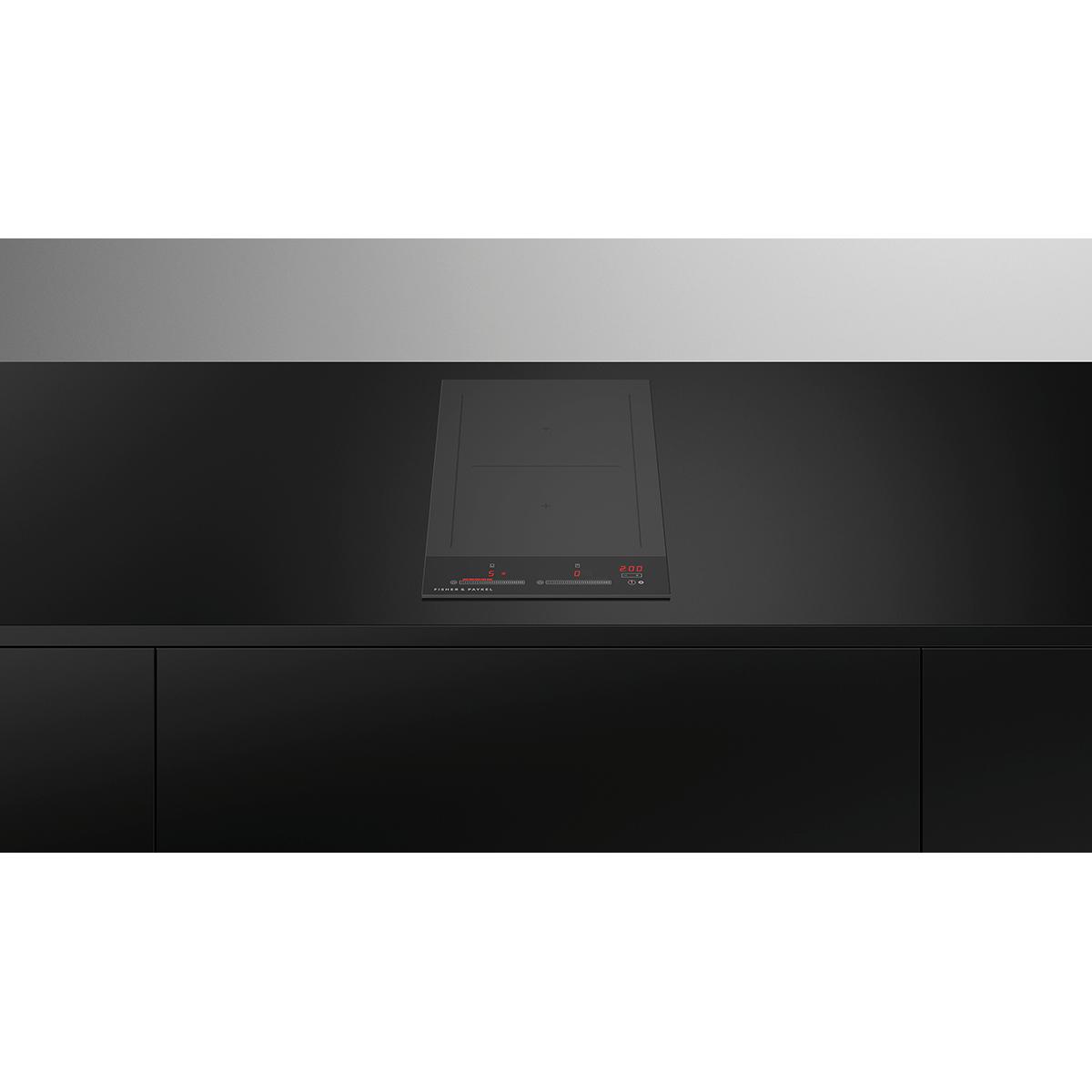 Fisher & Paykel 12-inch Built-in Electric Induction Cooktop with 2 Cooking Zones CI122DTB4