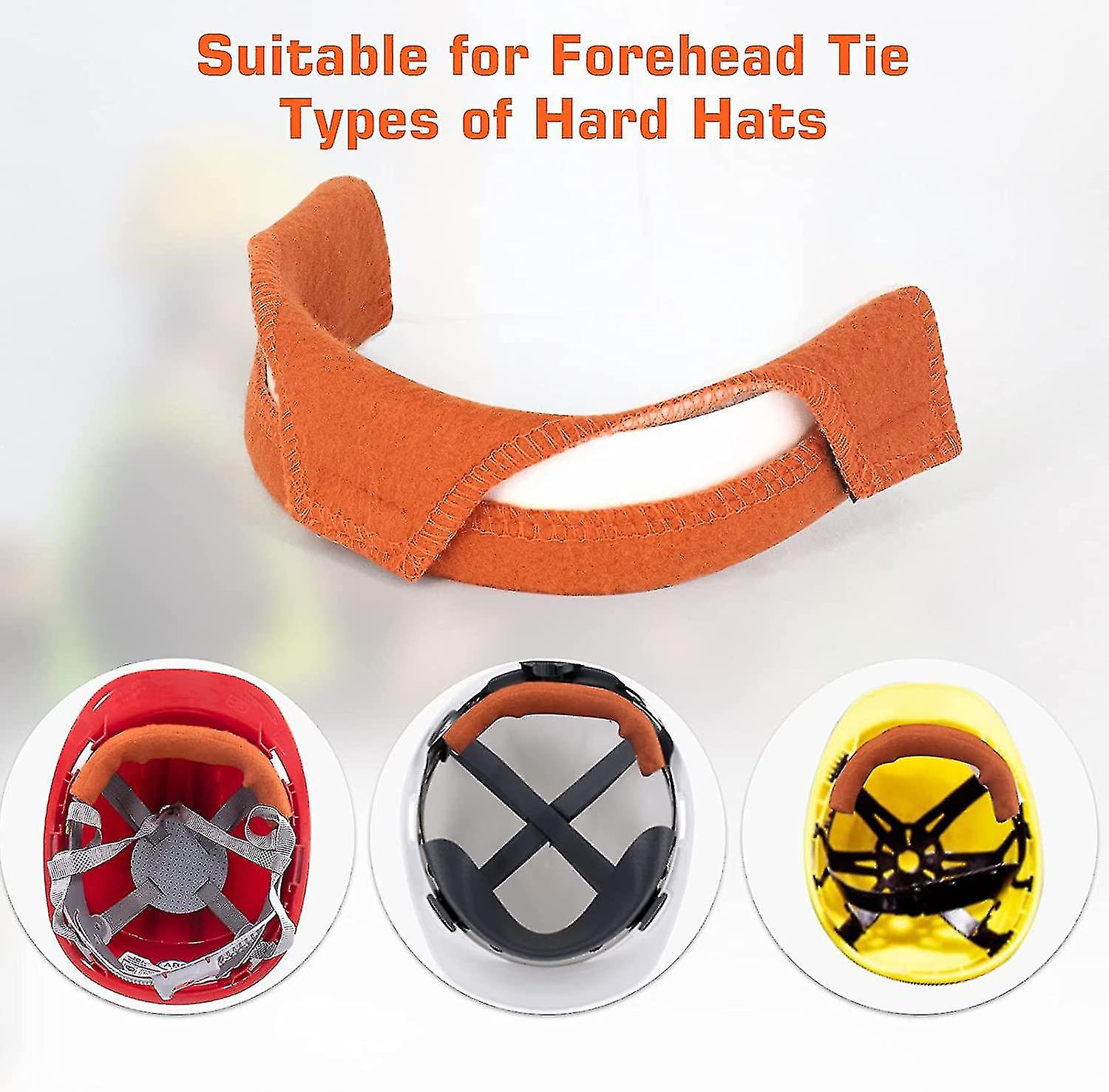 4 Pack Hard Hat Sweatband Washable Helmet Welding Antiperspirant Belt， Belt Hard Hat Liner