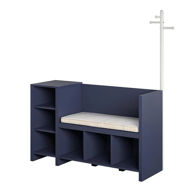 Ameriwood Home Tyler Storage Bench and Coat Rack