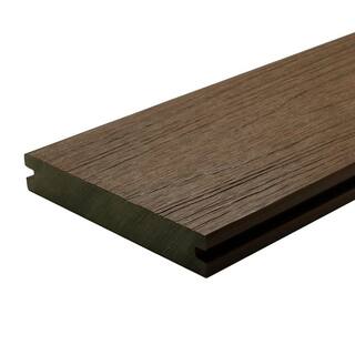 NewTechWood Naturale Magellan Series 1 in. x 5-12 in. x 0.5 ft. Brazilian Ipe Composite Decking Board Sample with Groove US01-16-N-IP-S