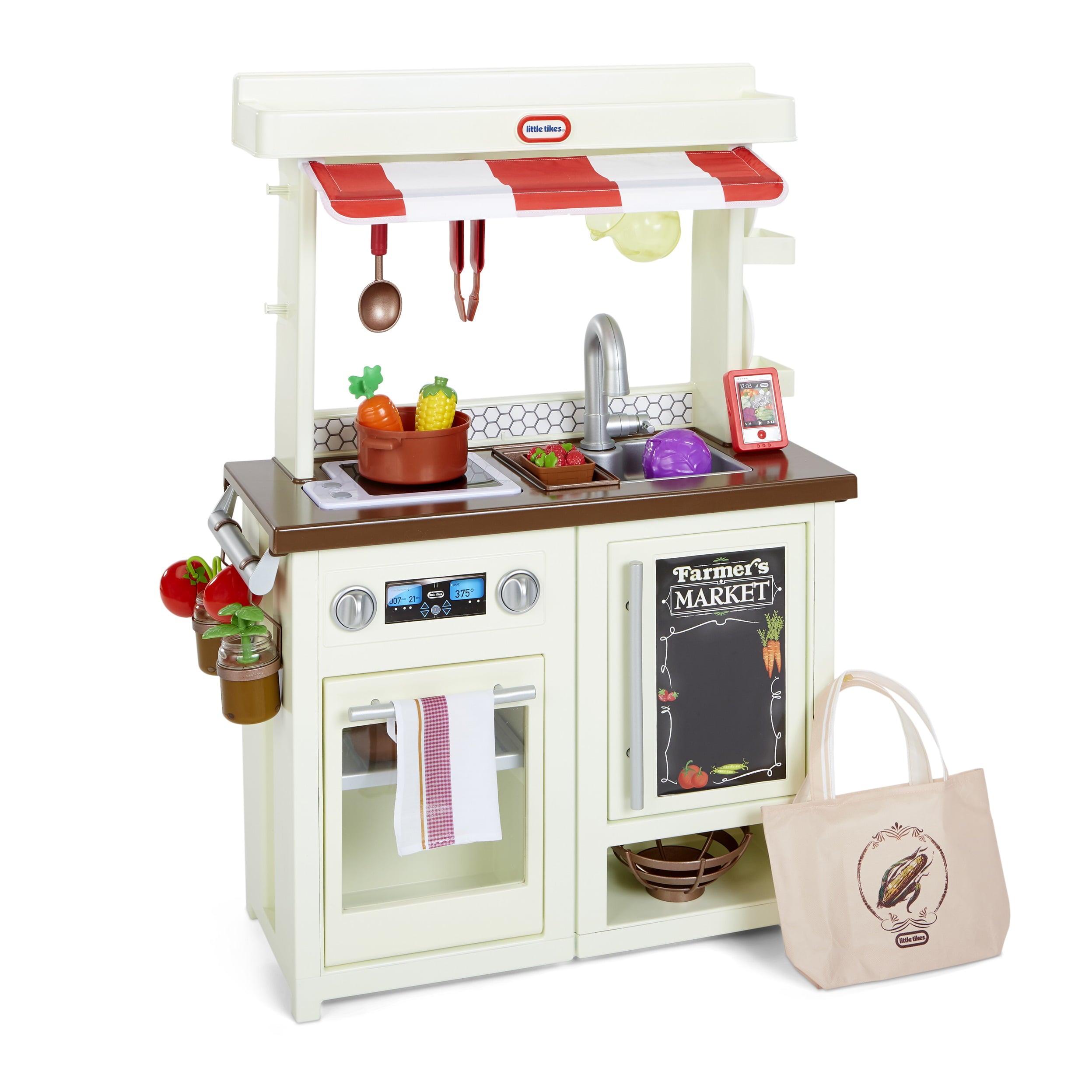 Little Tikes First Market Kitchen Pretend Play Kitchen w/ Over 20 Accessories