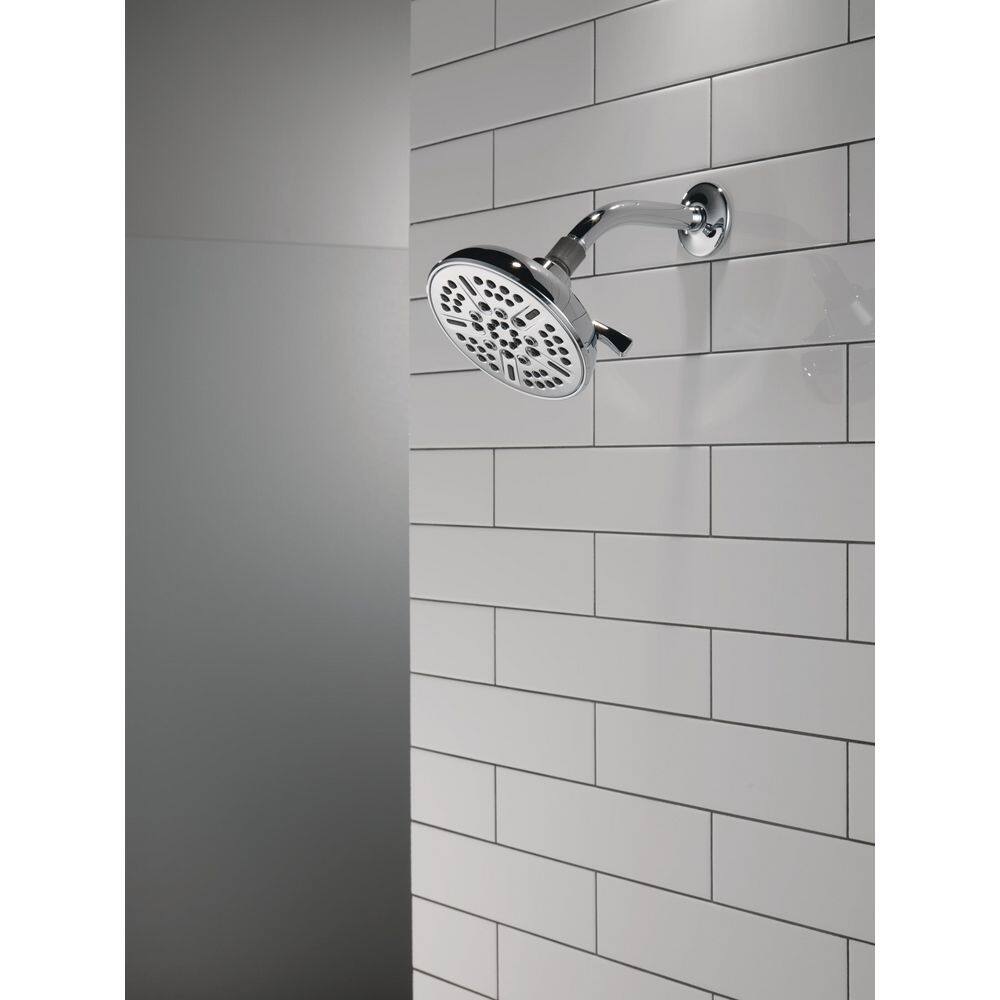 Delta 8-Spray Patterns 1.75 GPM 5.94 in. Wall Mount Fixed Shower Head in Chrome 75898C