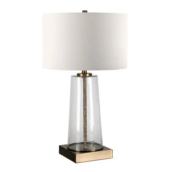 Dax Tapered Seeded Glass Table Lamp