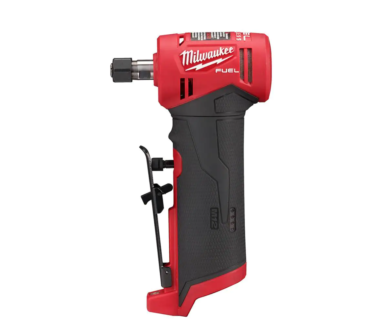 Milwaukee M12 FUEL 12-Volt Lithium-Ion High Speed 3/8 in. Ratchet w/ (1) 1/4 in. Right Angle and (1) 1/4 in. Straight Die Grinder (2567-20-2485-20-2486-20)