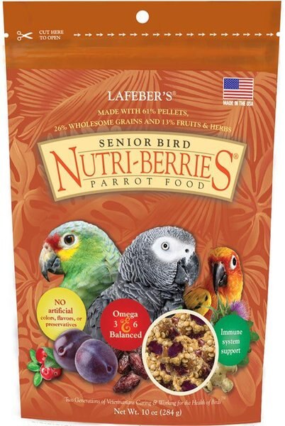 Lafeber Senior Bird Nutri-Berries Parrot Bird Food