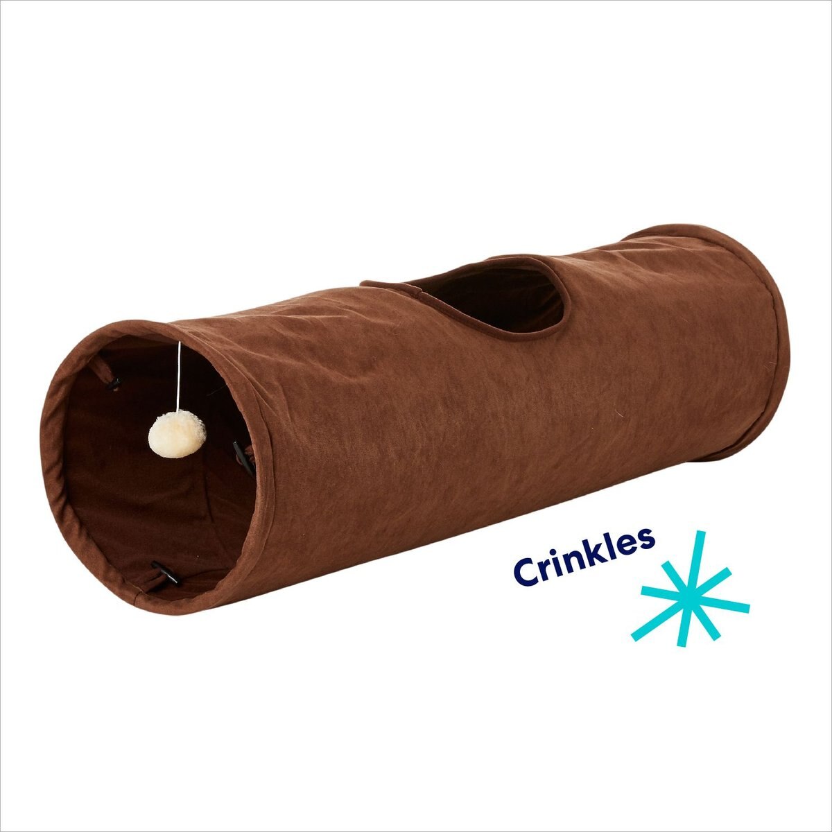 Frisco 35-in Foldable Crinkle Play Tunnel with 1 Window