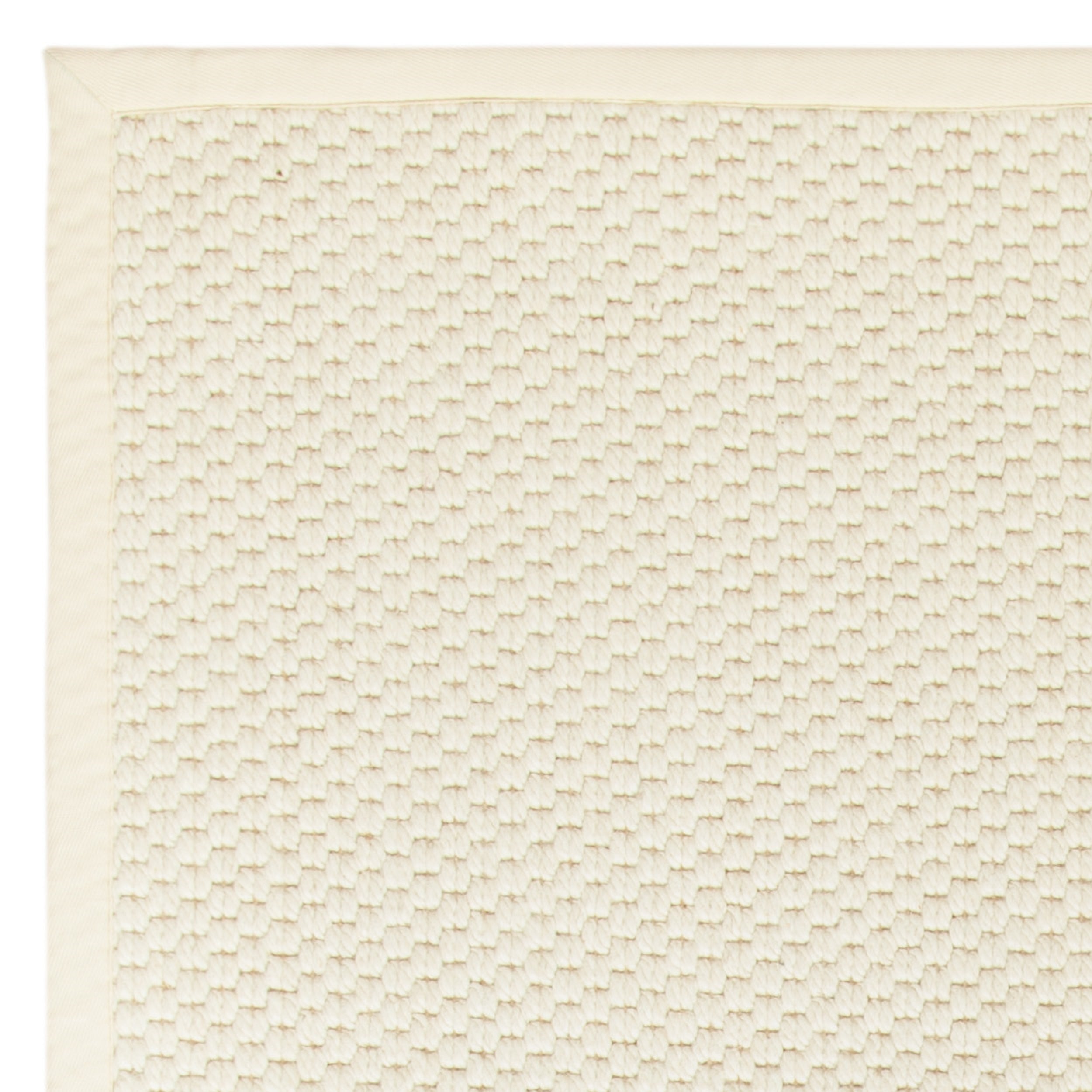 SAFAVIEH Palm Beach Carlie Solid Area Rug, Ivory, 5 x 8