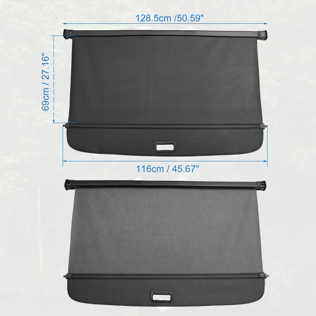 Unique Bargains Waterproof Non Slip Retractable Cargo Cover For Volkswagen Tiguan 2018 2023 Black