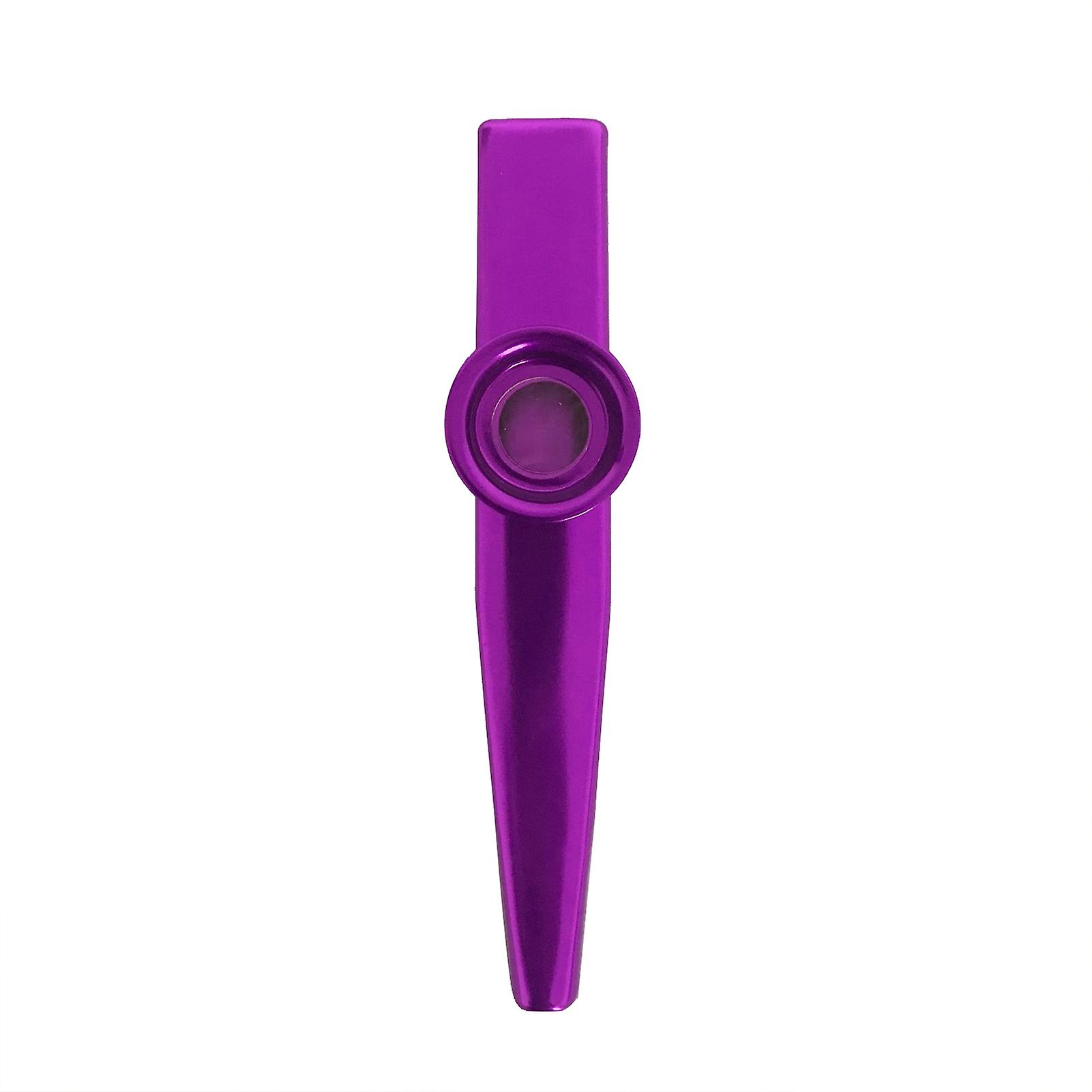 Metal Kazoos Musical Instruments Aluminum Alloy Kazoo For Kids Mini Kazoo With Kazoo Membrane For Party Purple