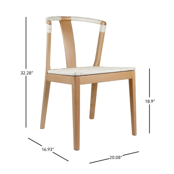 Fishel Solid Natural Wood Dining Chair