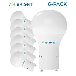 Viribright 60-Watt Equivalent A19 GU24 LED Light Bulb (2700K) Warm White (6-Pack) 750335-6