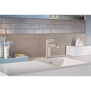 American Standard Townsend Single Hole Single-Handle Bathroom Faucet with Speed Connect Drain in Brushed Nickel 7353101.295