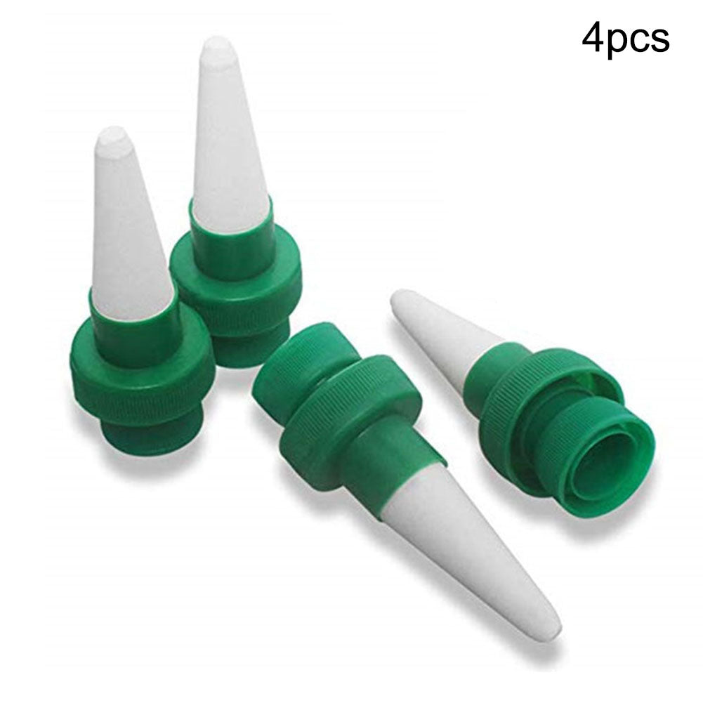 4 Packs Self Plant Watering Stakes Ceramic Vacation Watering Spikes for Plastic Bottles Watering Stakes System;4 Packs Plant Watering Stakes Vacation Watering Spikes