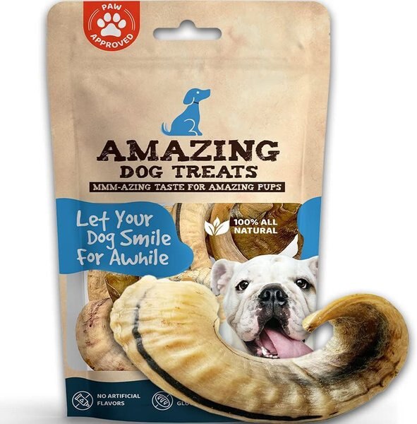 Amazing Dog Treats Lamb Horn Dog Bone， 1 count