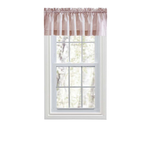 Rod Pocket Tailored Valance 58 quot X 15 quot Brick