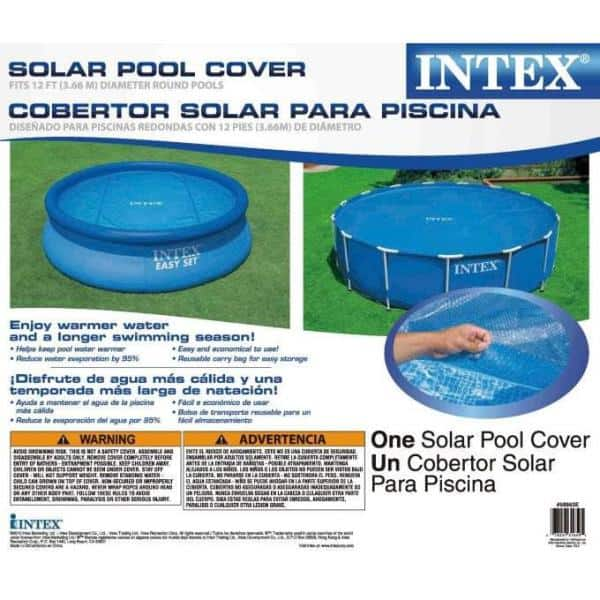 Intex Intex 12 ft. Pool Cover with 12 ft. x 2.5 ft. Metal Frame Pool with Intex Filters (6-Pack) 28012E + 28211EH + 6 x 29000E