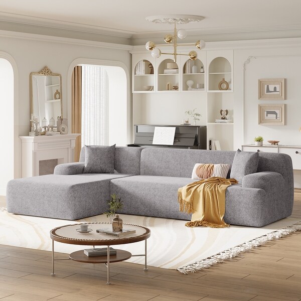 Modern Large LShape Modular Sectional Sofa for Living Room