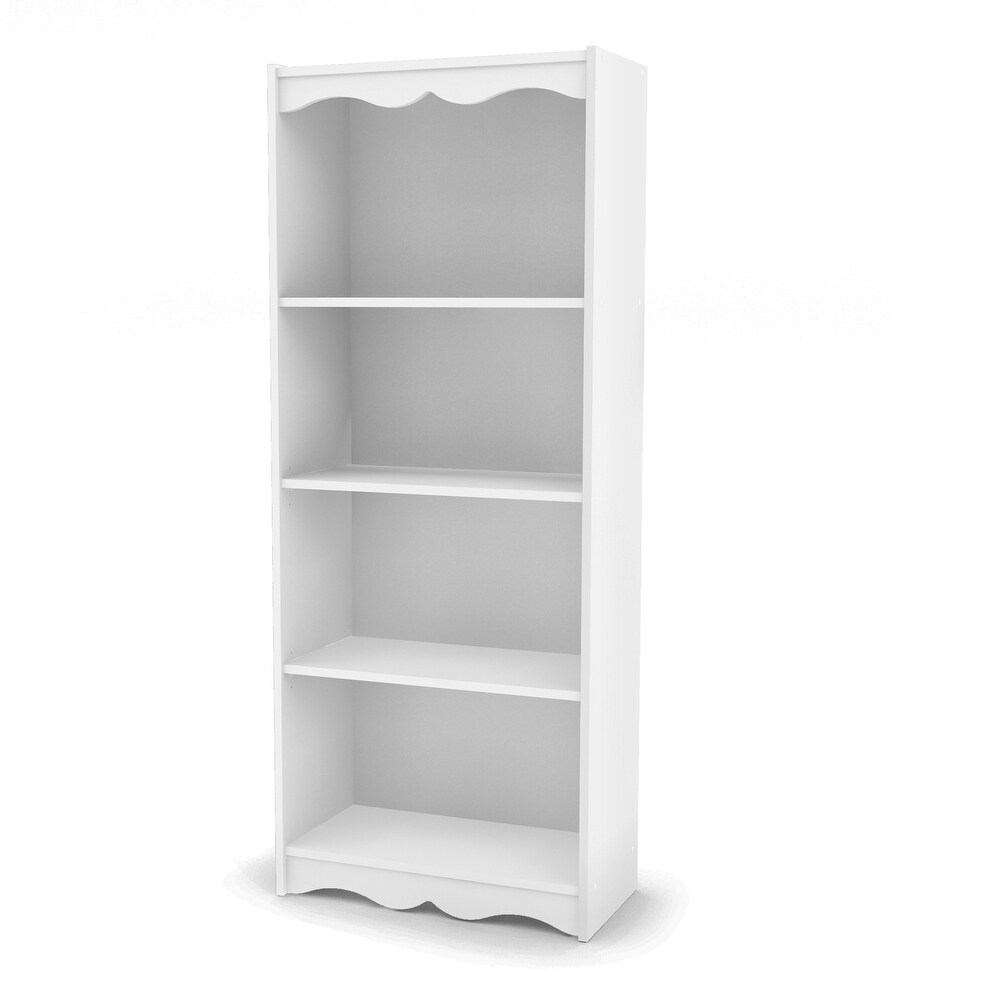 Harlow Tall White 60 inch Bookcase