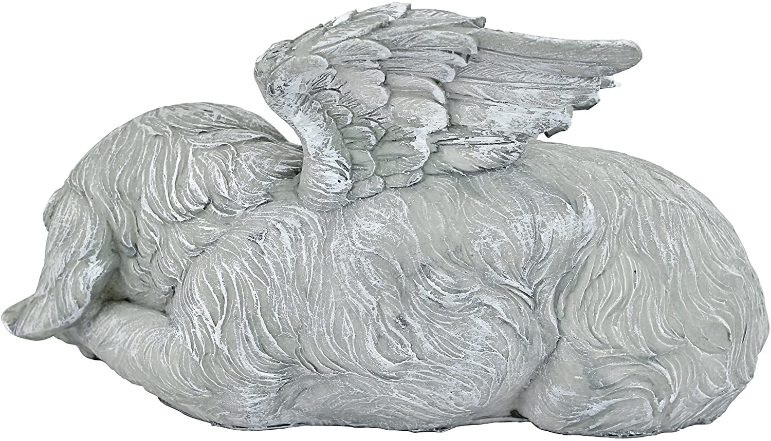 Design Toscano Lawn and Garden Outdoor Decor Stone Dog Memorial Angel Pet Statue