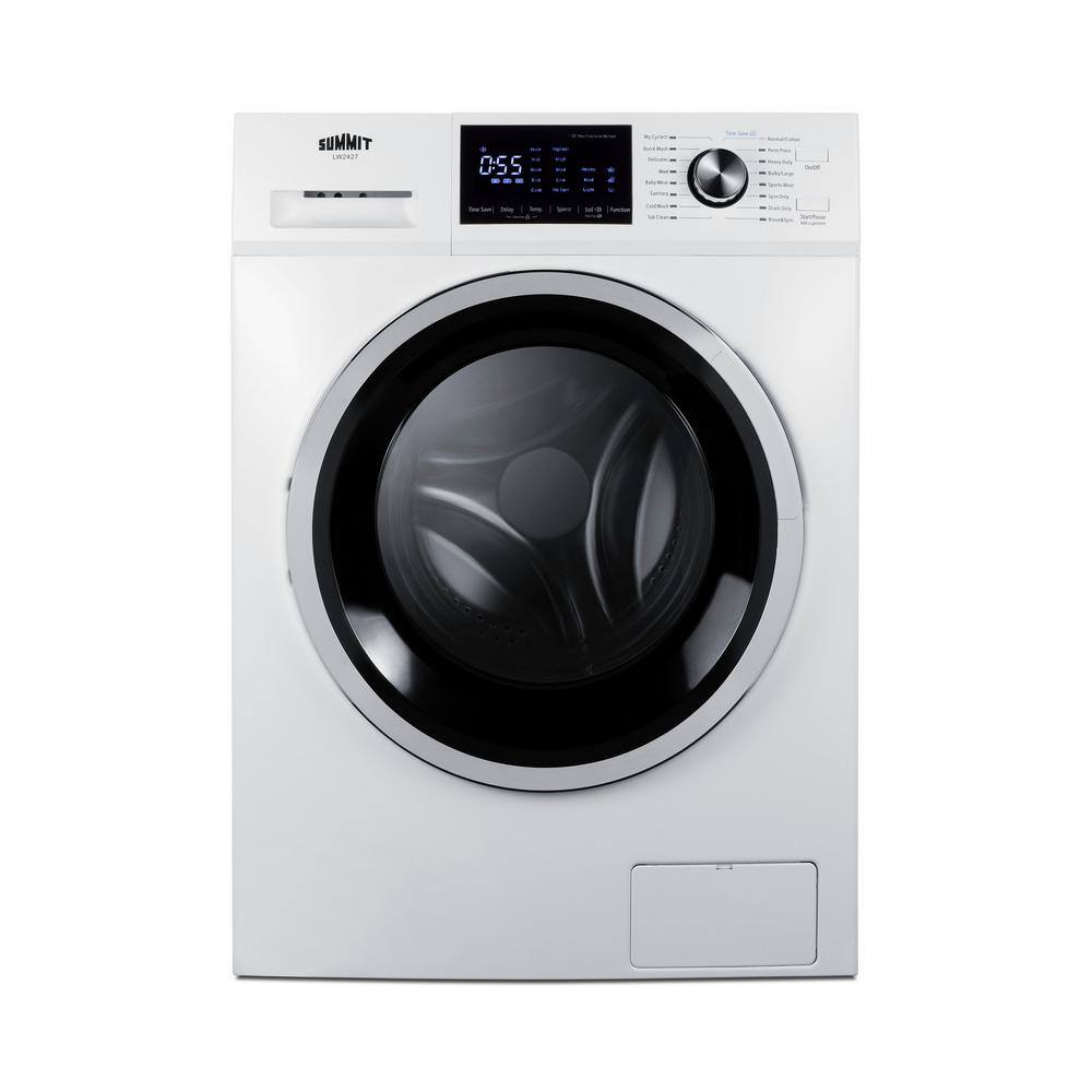 Summit Appliance 2.7 cu. ft. 115-Volt 24 in. Front Load Washer in White ENERGY STAR LW2427