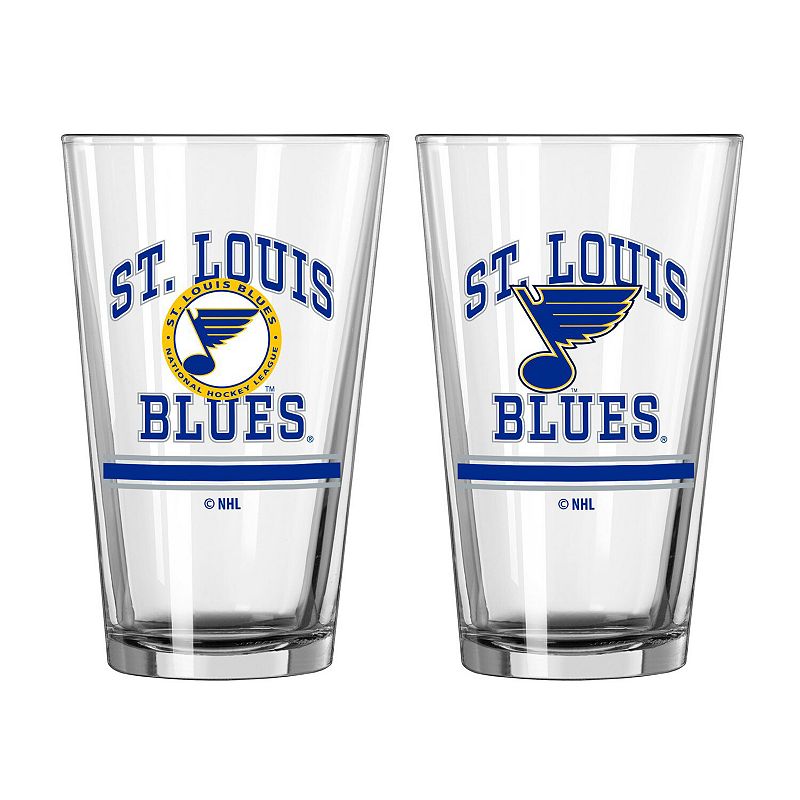 St. Louis Blues 16oz. Pint Glass Two Pack