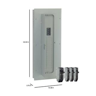 GE 200 Amp 32-Space 40-Circuit Indoor Main Breaker Load Center Value Kit TM3220CCUB2K