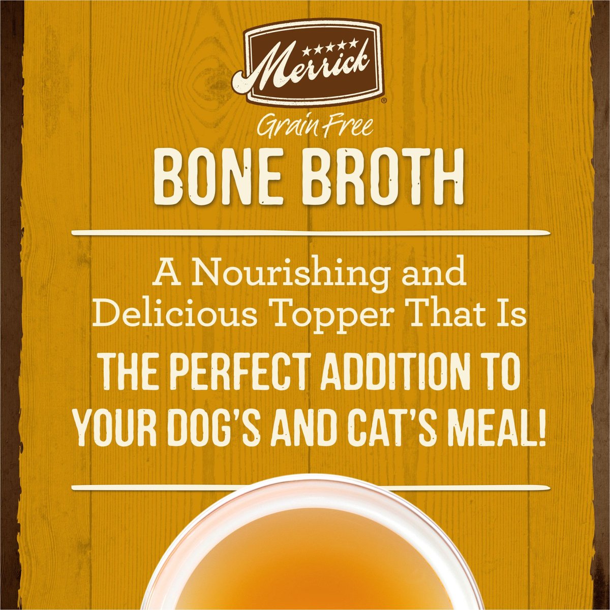 Merrick Chicken Bone Broth Grain-Free Wet Dog Food Topper