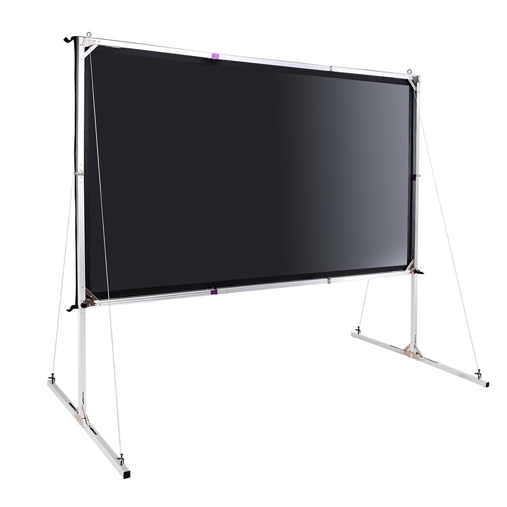 InstaHibit Outdoor Portable Projection Screen w/ Stand 16:9 100