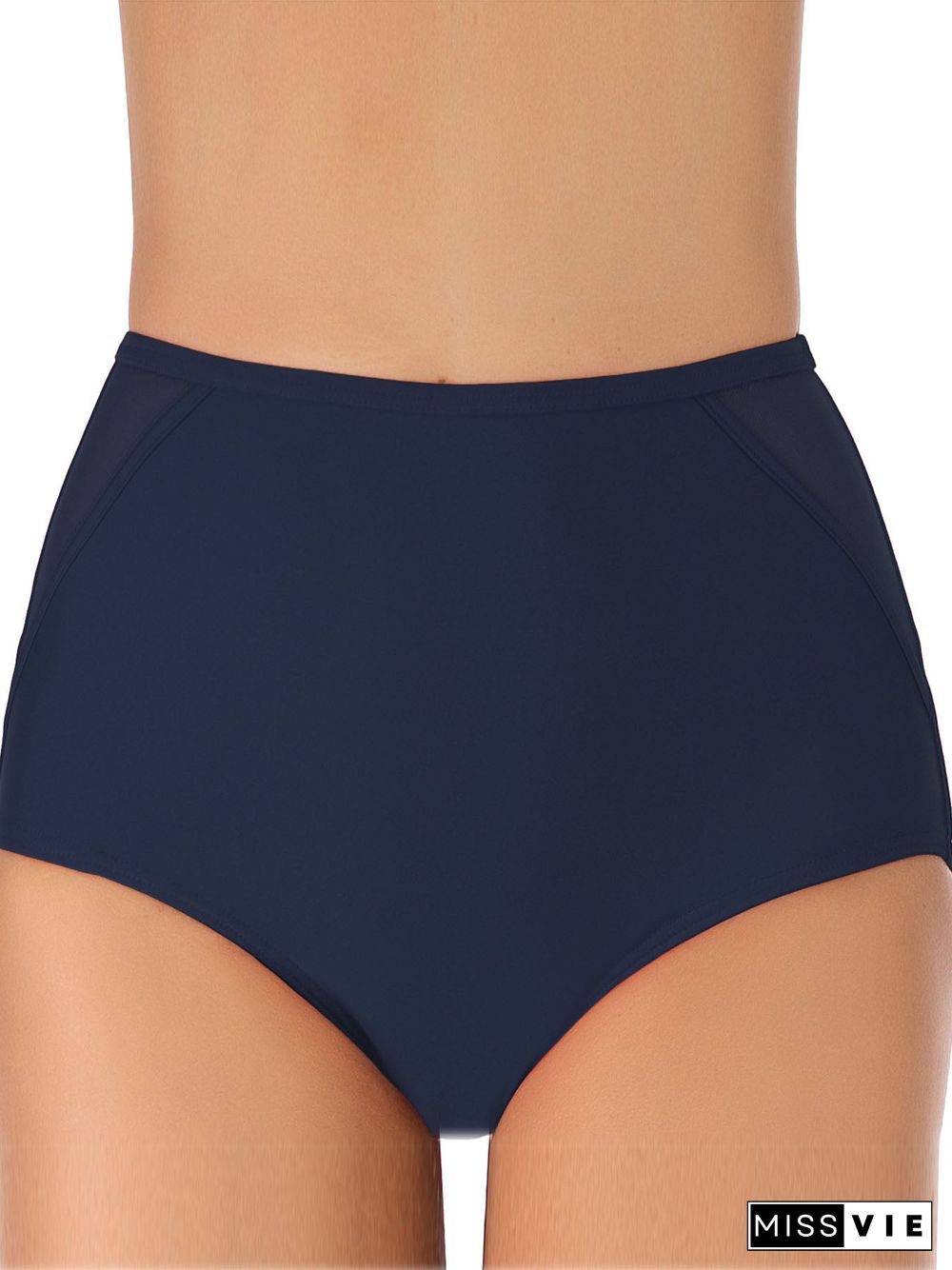 Women High Waist Elastic Swimwear Panty