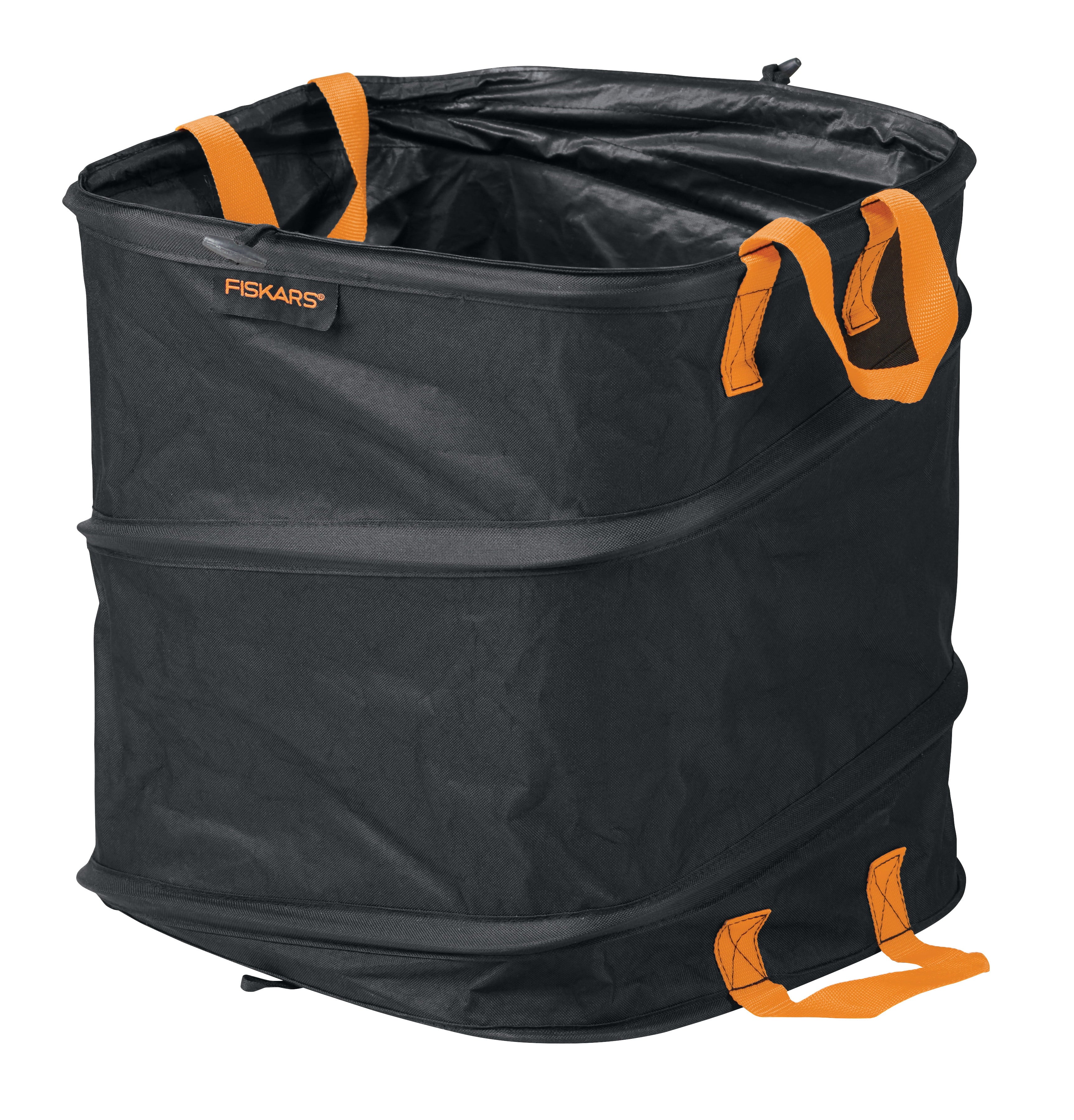 Fiskars 19 Gal Square Collapsible Gardening Bag, Tear-Resistent Material