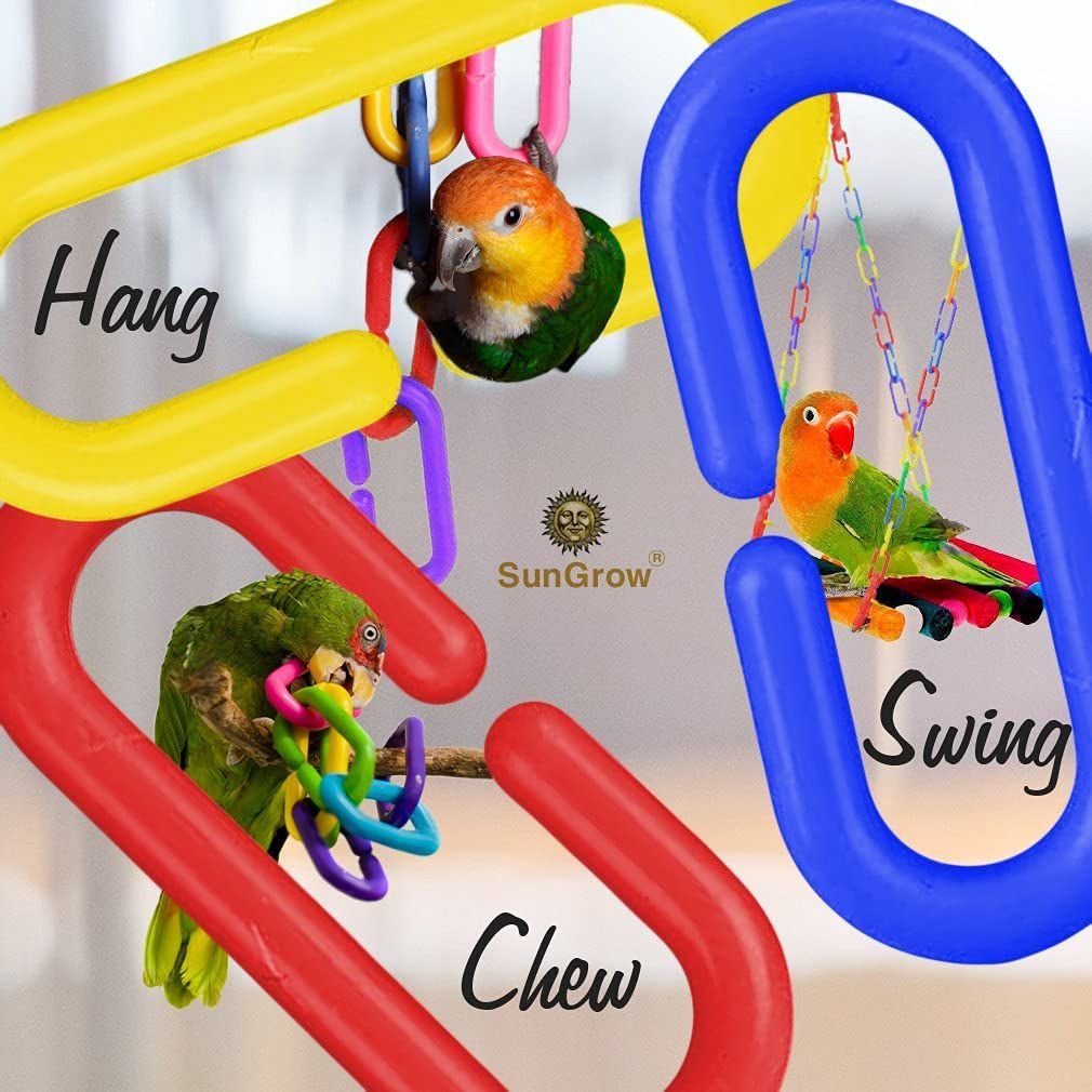 SunGrow Plastic Links Math Manipulative Learning Bird and Small Animal Toy