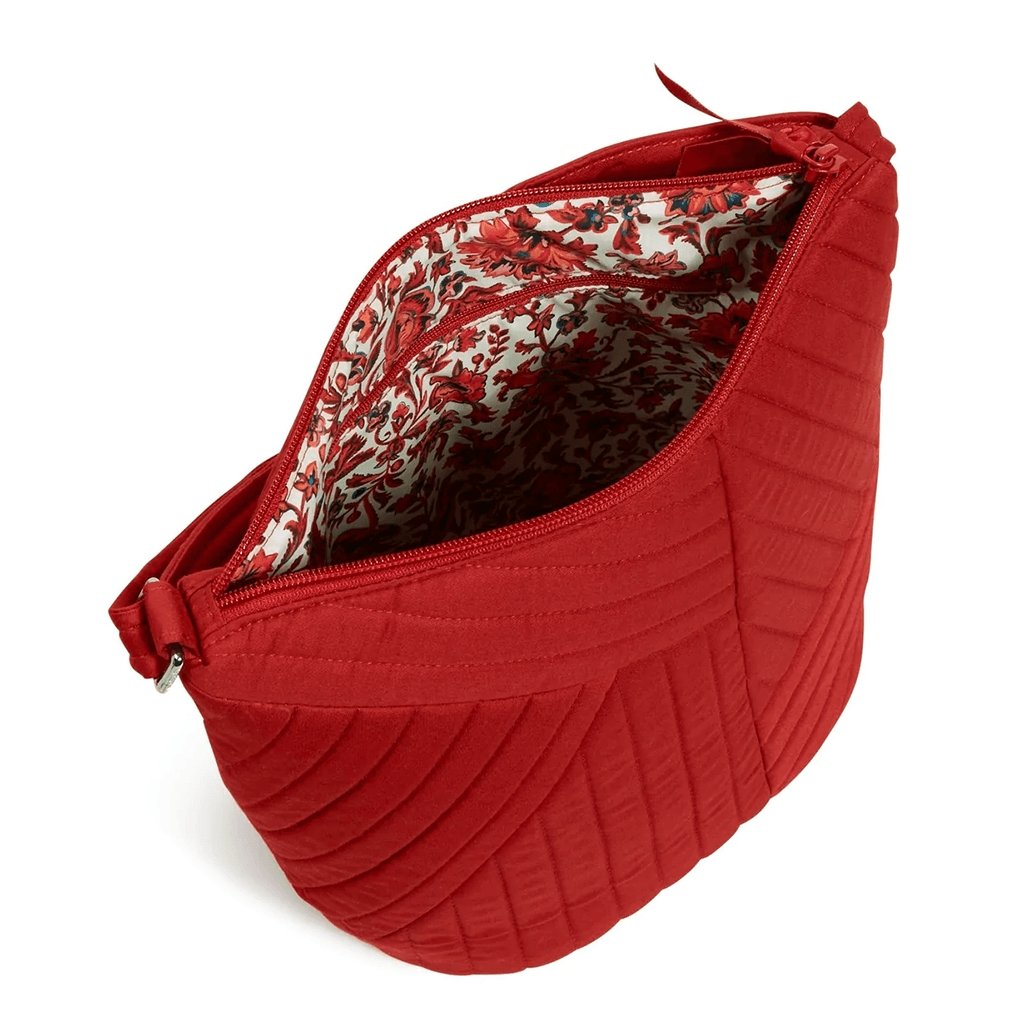 Vera Bradley  Bucket Crossbody Bag in Recycled Cotton Cardinal Red