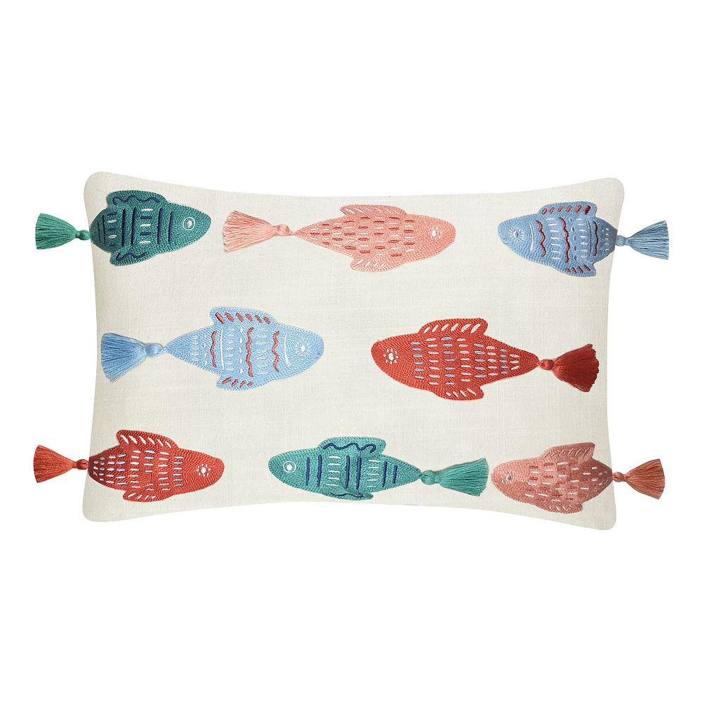 Sonoma Goods For Life? 14 x 22 Fish Fringe Pillow