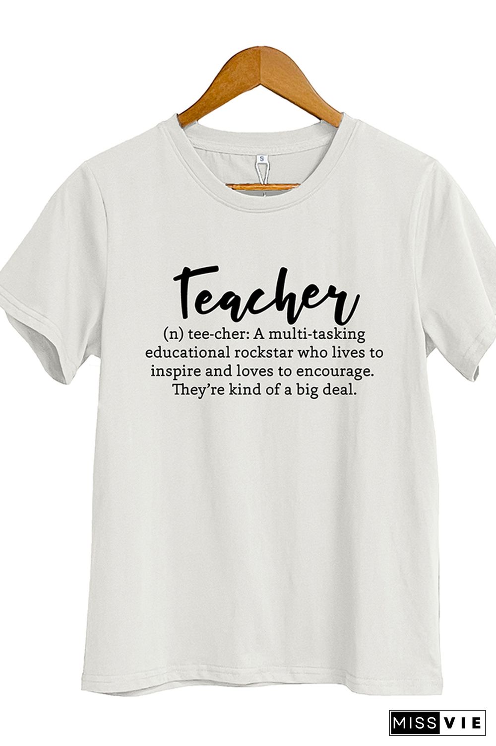 Teacher Definition Print Short Sleeve Graphic Tee Wholesale