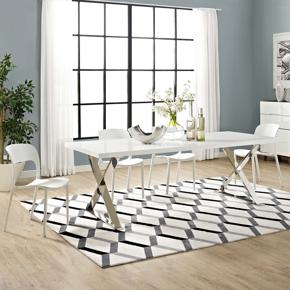 Sector Dining Table   White   n/a