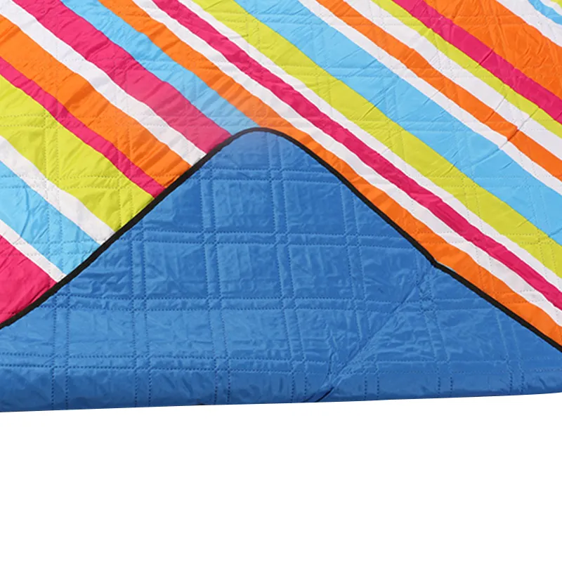 2023 Cotton Woven Premium Outdoor Blanket Waterproof Sand proof Foldable Rectangular Picnic Blanket