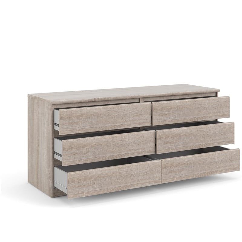 Cooper Contemporary 6 Drawer Double Dresser in Truffle