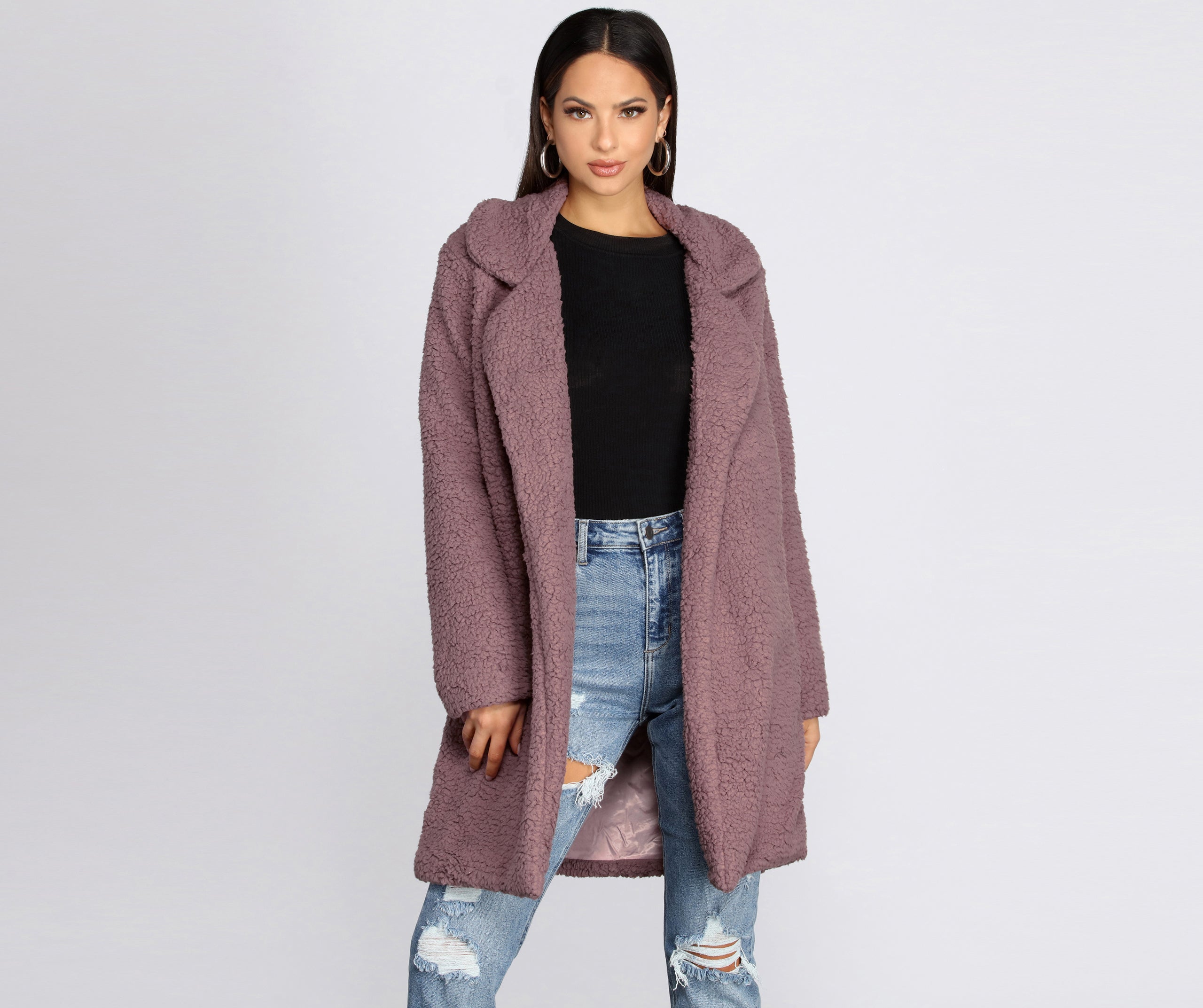 Stay Snug Long Sherpa Jacket