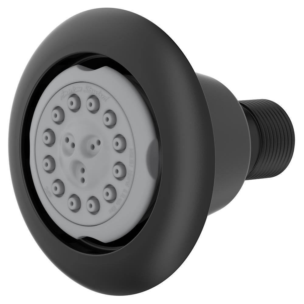 American Standard Extender Round Body Spray in Matte Black 1660130.243