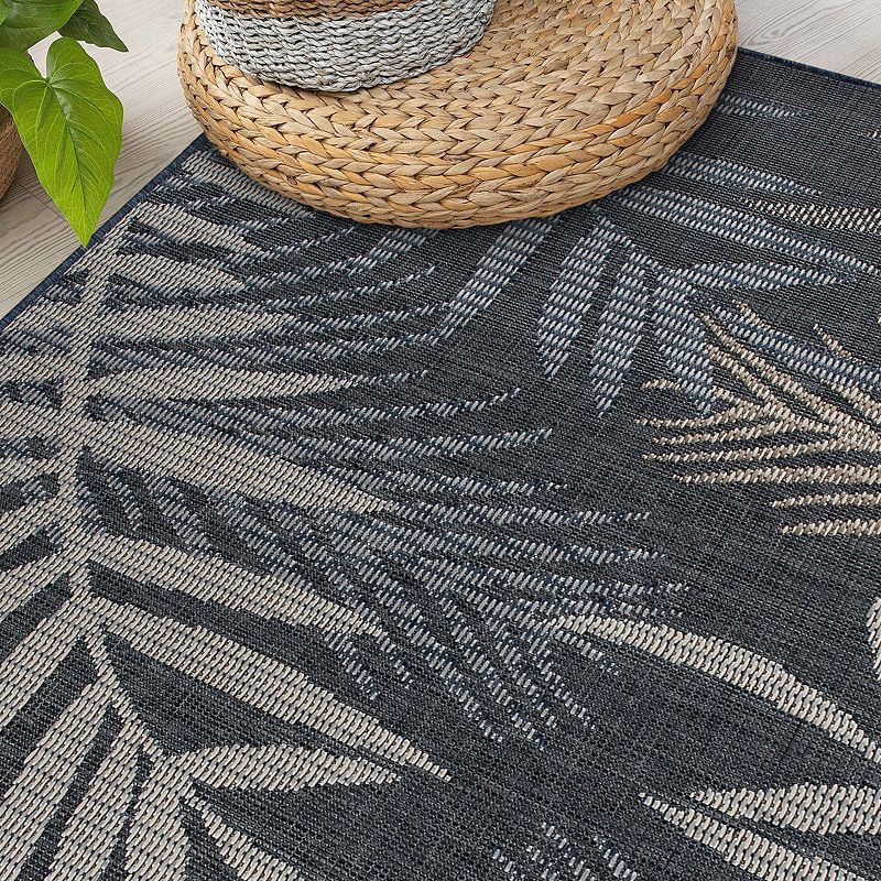 World Rug Gallery Bahama Palm Frond Indoor Outdoor Area Rug