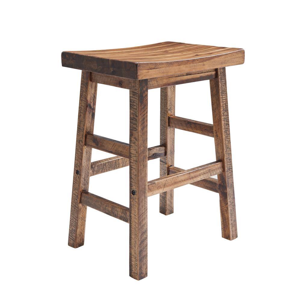 Alaterre Furniture Durango 26H Industrial Wood Counter-Height Stool ANDU2174