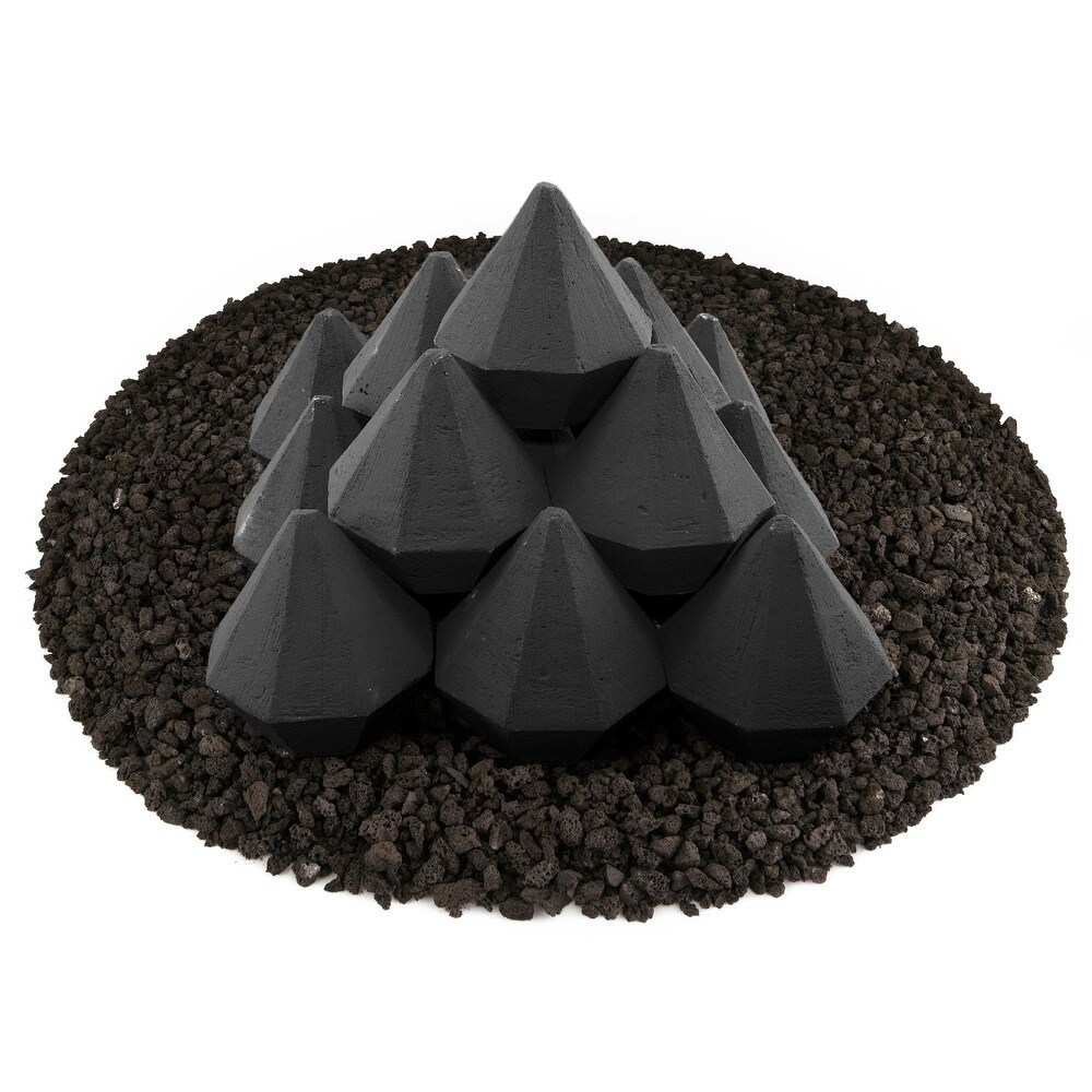 Ceramic Fire Diamonds  Fire Pit Accessory  Modern Decor for Indoor   Outdoor Fire Pits or Fireplaces