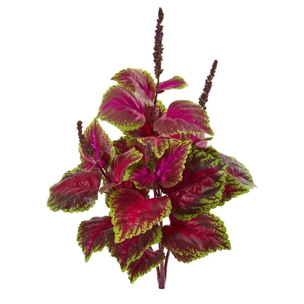 Nearly Natural 23-in Coleus Bush Artificial Plant (set Of 6)
