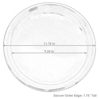 Sunnydaze 2 Sunnydaze 9 in. Pearl Ceramic Planter Saucers AP-014
